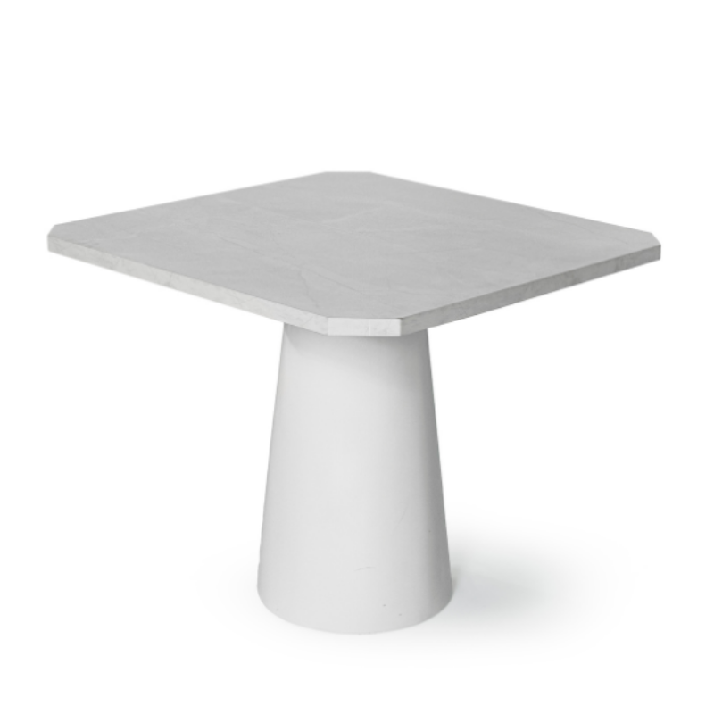 TAMPO MADEIRA QUANDRADO BORDA CHAMFRADA COM BASE CONE COLOR