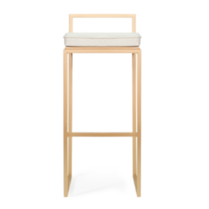 BANQUETA ALTA QUADRADA FERRO COM ECOSTO