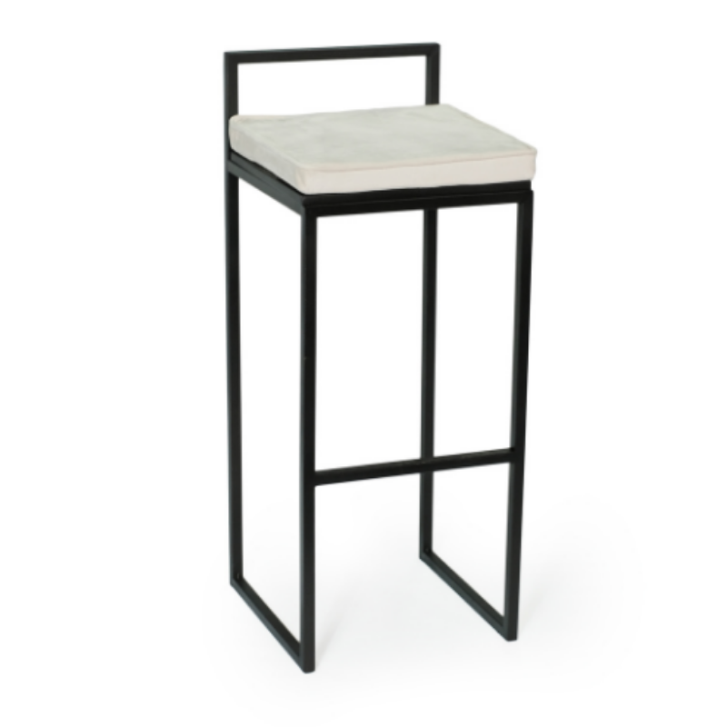 BANQUETA ALTA QUADRADA FERRO COM ECOSTO - Imagem 4
