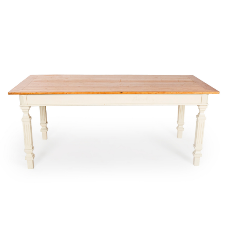 MESA MADEIRA PÉ TORNEADO