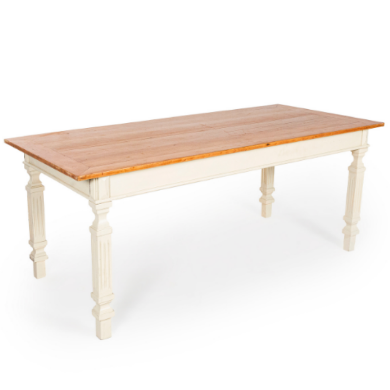 MESA MADEIRA PÉ TORNEADO - Imagem 2