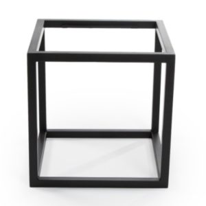 MESA LATERAL ARESTA P COM TAMPO DE MADEIRA