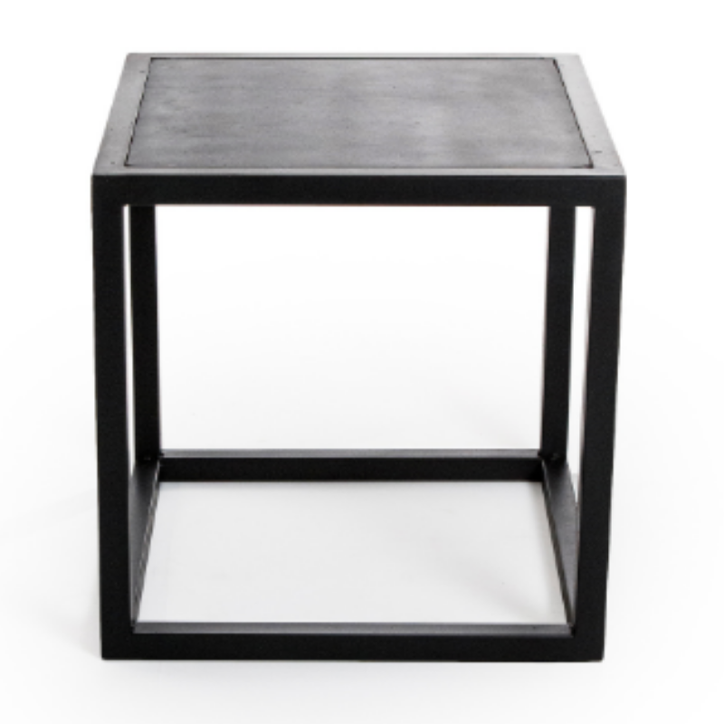 MESA LATERAL ARESTA P COM TAMPO DE MADEIRA - Imagem 2