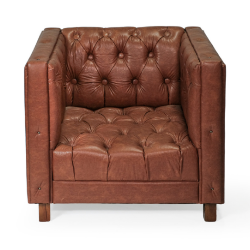 POLTRONA TOULOUSE CORINO CARAMELO - Imagem 2