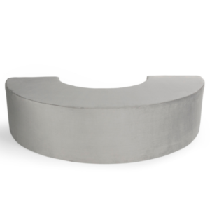 BANCO CURVO REVESTIDO